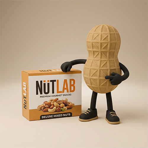 Nutlab 3D Maskot - Dijital ürün, Nutlab karakteri 3D modeli